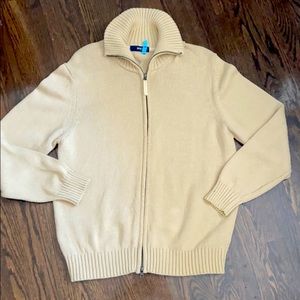 Mens Massimo Dutti Zippered Cardigan Large